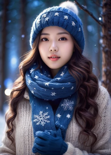 winter background,winterblueher,snowflake background,christmas snowy background,winter dream,suit of the snow maiden,blue snowflake,the snow queen,snow scene,winter,winter magic,winters,winter clothes,wintry,ice princess,winter rose,warmly,winter dress,winter hat,christmasbackground,Illustration,Japanese style,Japanese Style 21