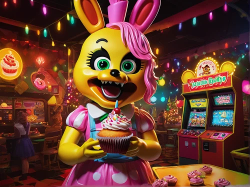 neon carnival brasil,easter theme,easter festival,easter background,easter bunny,happy easter hunt,retro easter card,creepy clown,confectionery,3d render,candy crush,easter celebration,horror clown,candy shop,easter-colors,easter easter egg,doll kitchen,ice cream parlor,deco bunny,car hop,Illustration,Abstract Fantasy,Abstract Fantasy 01