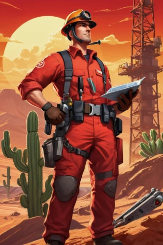 desert background,combat medic,fire fighter,firefighter,medic,construction worker,heavy construction,engineer,pyro,mercenary,desert,builder,ranger,desert fox,fire background,the desert,construction helmet,red background,grenadier,fireman,Illustration,Black and White,Black and White 03