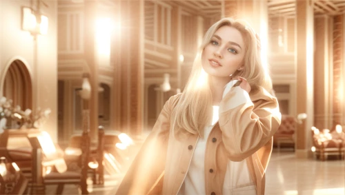 digital compositing,goldenlight,magnolieacease,image manipulation,photo manipulation,retouch,golden light,3d background,visual effect lighting,antique background,neoclassic,blond girl,jessamine,mary-gold,photomanipulation,lycia,render,art deco background,retouching,white lady