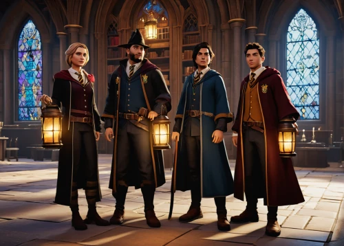 hogwarts,clergy,bishop's staff,quarterstaff,wizards,musketeers,contemporary witnesses,carolers,shepherd's staff,hero academy,advisors,santons,overcoat,the dawn family,harry potter,holy 3 kings,gentleman icons,four poster,fairytale characters,officers,Conceptual Art,Fantasy,Fantasy 06