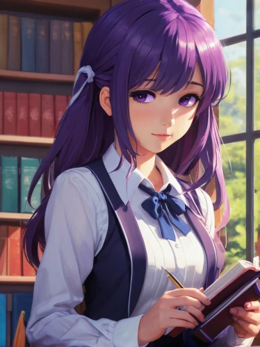 reading,bookworm,girl studying,librarian,read a book,tutor,relaxing reading,book store,scholar,open book,bookstore,coffee and books,purple background,novels,purple wallpaper,author,library book,tutoring,literature,bulli,Conceptual Art,Fantasy,Fantasy 19