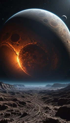 alien planet,exoplanet,lunar landscape,alien world,olympus mons,fire planet,planet mars,space art,earth rise,red planet,asteroid,terraforming,futuristic landscape,moonscape,scorched earth,moon valley,planetary system,extraterrestrial life,volcanic landscape,gas planet,Photography,General,Sci-Fi