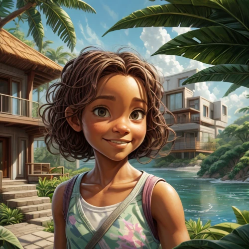 moana,tiana,polynesian girl,polynesian,mowgli,hushpuppy,agnes,hula,maui,south pacific,polynesia,tahiti,seychelles,luau,maya,coco,aloha,fiji,bali,lilo