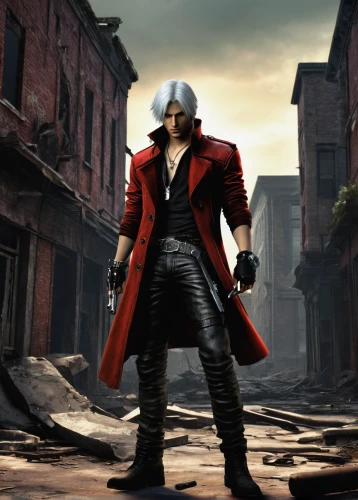 red hood,red coat,kingpin,assassin,red super hero,dodge warlock,red russian,mercenary,red cape,witcher,male character,blade,hellboy,ocelot,overcoat,the fur red,nero,dracula,pirate,old coat,Art,Artistic Painting,Artistic Painting 02