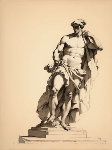 bernini,statue of hercules,discobolus,classical sculpture,advertising figure,michelangelo,perseus,apollo,statue of freedom,figure of justice,sculpture,monument to vittorio emanuele,eros statue,male poses for drawing,classical antiquity,neoclassical,raphael,statue,sculptor,the statue,Art,Classical Oil Painting,Classical Oil Painting 40