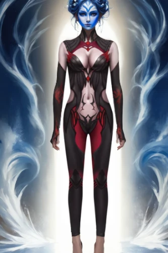 darth talon,mystique,blue enchantress,scarlet witch,goddess of justice,blue demon,nebula guardian,avatar,symetra,widowmaker,fantasy woman,widow flower,kali,manta,widow,aquarius,bodypainting,jaya,neottia nidus-avis,nova