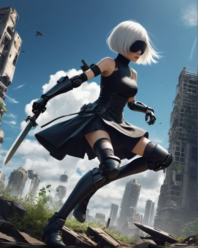 a200,swordswoman,aqua,meteora,action-adventure game,piko,assassin,scythe,heavy object,game art,tiber riven,monsoon banner,game illustration,katana,archer,huntress,shinobi,cg artwork,android game,massively multiplayer online role-playing game,Conceptual Art,Daily,Daily 26