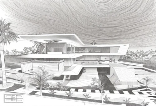 matruschka,mid century house,beach house,mid century modern,dunes house,roof landscape,house drawing,futuristic architecture,beachhouse,futuristic landscape,bungalow,contemporary,roof domes,mid century,large home,real-estate,tropical house,concept art,pool house,house roofs,Design Sketch,Design Sketch,Character Sketch