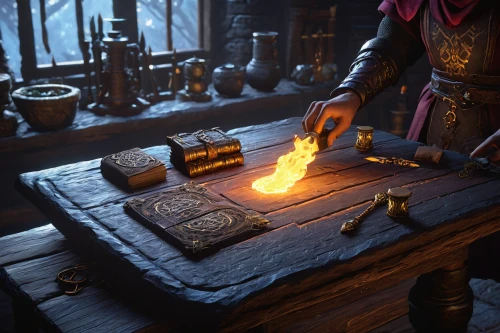 blacksmith,candlemaker,tinsmith,dwarf cookin,metalsmith,apothecary,smelting,watchmaker,forge,gunsmith,merchant,binding contract,hearth,music chest,alchemy,witcher,craftsmen,fire artist,vendor,castle iron market,Conceptual Art,Daily,Daily 02
