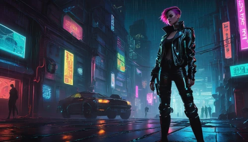 cyberpunk,dystopian,sci fiction illustration,futuristic,cyber,dystopia,scifi,pedestrian,neon,sci - fi,sci-fi,ultraviolet,cityscape,sci fi,urban,metropolis,neon arrows,neon lights,suburb,neon ghosts,Illustration,American Style,American Style 09