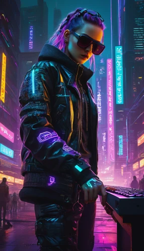 cyberpunk,cyber glasses,cyber,futuristic,80s,mute,terminator,sci fiction illustration,cg artwork,ultraviolet,matrix,neon human resources,renegade,would a background,80's design,cyberspace,game illustration,electro,dystopian,vendor,Art,Artistic Painting,Artistic Painting 32