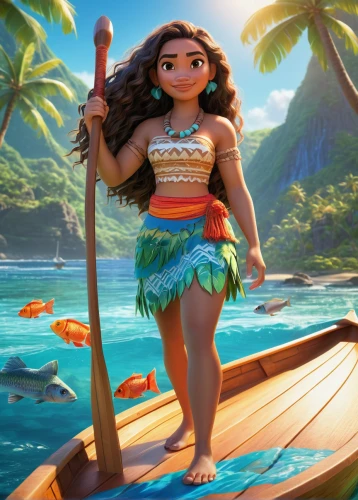 moana,hula,polynesian girl,polynesian,luau,polynesia,tahiti,lilo,aloha,maui,fiji,south pacific,napali,tiana,kalua,samoa,molokai,hawaiian,mai tai,bora-bora,Illustration,Paper based,Paper Based 06