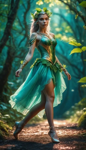 ballerina in the woods,faerie,fae,faery,dryad,fantasy picture,fairy forest,celtic woman,fantasy woman,fairy,rosa 'the fairy,fairy queen,fairy world,elven forest,enchanted forest,fantasy art,the enchantress,fairy tale character,child fairy,3d fantasy,Photography,General,Cinematic