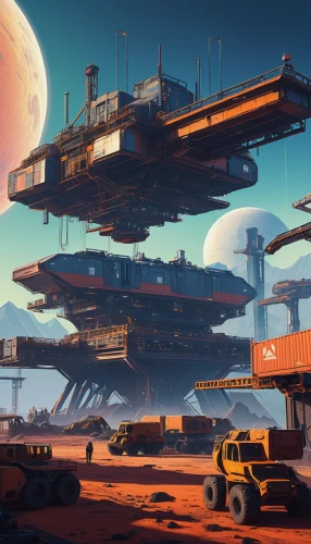 futuristic landscape,scifi,sci - fi,sci-fi,sci fi,space ships,sci fiction illustration,space port,research station,mining facility,docked,carrack,spaceship space,science fiction,ship yard,science-fiction,fleet and transportation,sky space concept,colony,very large floating structure,Photography,Fashion Photography,Fashion Photography 16