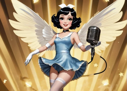 vintage angel,singer,angel girl,business angel,announcer,singing,jazz singer,retro pin up girl,angel wings,showgirl,pin up girl,valentine pin up,pinup girl,fairy dust,rosa ' the fairy,pin-up girl,love angel,pin ups,cupido (butterfly),sing,Conceptual Art,Daily,Daily 04