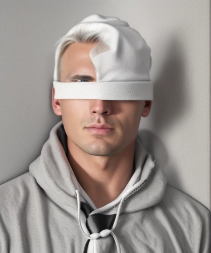 ventilation mask,blindfold,medical mask,surgical mask,blindfolded,blind folded,flu mask,face shield,respiratory protection mask,eye protection,bird box,pollution mask,eye glass accessory,face protection,personal protective equipment,safety mask,breathing mask,hooded man,magnifier,virtual identity