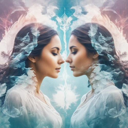 mirror image,parallel worlds,duality,photo manipulation,image manipulation,mirror of souls,dualism,mirror reflection,photoshop manipulation,photomanipulation,the snow queen,split personality,white rose snow queen,digital compositing,mirrored,double exposure,meridians,mirrors,the zodiac sign pisces,fractals art,Photography,Artistic Photography,Artistic Photography 07