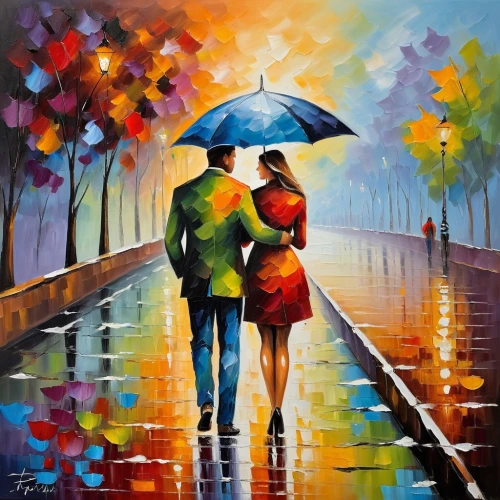 oil painting on canvas,walking in the rain,art painting,romantic scene,love couple,young couple,loving couple sunrise,oil painting,umbrellas,two people,couple in love,in the rain,motif,man with umbrella,romantic portrait,as a couple,beautiful couple,umbrella,dancing couple,couple,Conceptual Art,Oil color,Oil Color 22