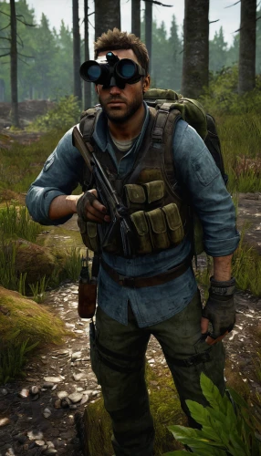 woodsman,combat medic,lumberjack,grenadier,pubg mascot,nordic bear,mercenary,heavy crossbow,gi,rifleman,drone operator,cargo pants,vietnam veteran,forest man,marksman,farmer in the woods,male character,male mask killer,red army rifleman,sniper,Art,Classical Oil Painting,Classical Oil Painting 42