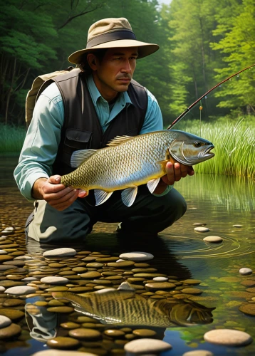 fly fishing,fjord trout,common carp,oncorhynchus,big-game fishing,fishing classes,freshwater fish,rainbow trout,the river's fish and,forest fish,arapaima,brown trout,fisherman,angler,angling,trout breeding,pickerel,casting (fishing),brocade carp,barramundi,Illustration,Retro,Retro 19