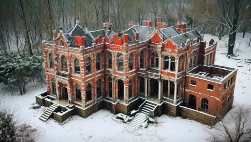 victorian house,ghost castle,winter house,dillington house,snow house,henry g marquand house,stately home,the gingerbread house,victorian,witch house,witch's house,drone image,chateau,house in the forest,bethlen castle,frederic church,highclere castle,gingerbread house,doll's house,victorian style