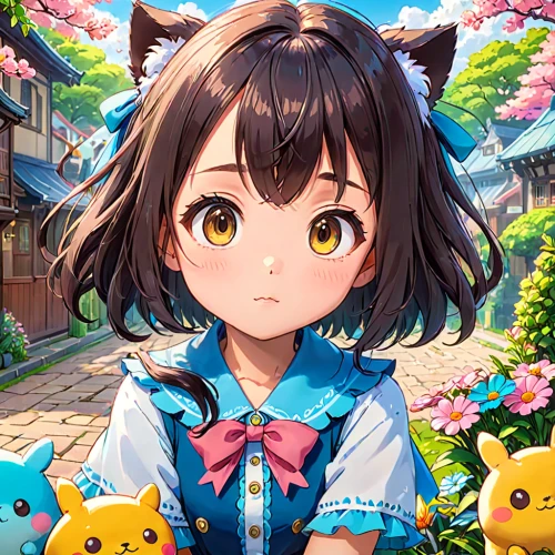 pixaba,miku maekawa,portrait background,flower background,studio ghibli,spring background,kawaii,nico,kawaii owl,japanese kawaii,colorful background,japanese sakura background,anime japanese clothing,cute cartoon character,floral background,springtime background,naginatajutsu,cat kawaii,pokémon,kawaii animals,Anime,Anime,Traditional