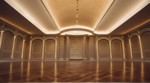 ballroom,empty hall,ceiling lighting,hall of nations,ceiling construction,hardwood floors,vaulted ceiling,visual effect lighting,parquet,hallway space,classical architecture,ceiling light,treasure hall,ceiling fixture,ceiling ventilation,empty interior,conference room,concert hall,lecture hall,danish room,Photography,General,Cinematic