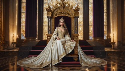 vestment,priestess,the throne,throne,versailles,monarchy,carmelite order,the prophet mary,imperial coat,brazilian monarchy,bridal clothing,accolade,gothic portrait,neoclassical,queen cage,joan of arc,emperor,mary-gold,cepora judith,queen of the night,Photography,Fashion Photography,Fashion Photography 25