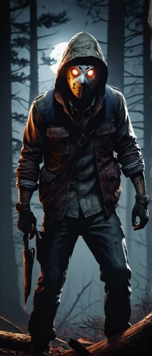 woodsman,pubg mascot,game illustration,hooded man,outbreak,game art,assassin,gamekeeper,bandit theft,sniper,scarecrow,twitch icon,parka,sledge,pyro,male mask killer,hunter,action-adventure game,miner,pyrogames,Photography,Artistic Photography,Artistic Photography 05