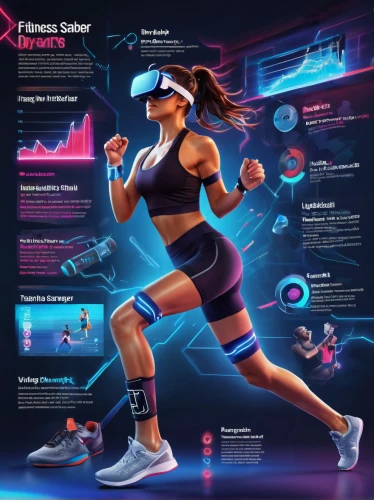 fitness band,wearables,fitness tracker,female runner,heart rate monitor,active footwear,workout items,sports gear,fitness coach,biomechanically,workout icons,vector infographic,sports exercise,exercise equipment,running machine,aerobic exercise,sport aerobics,inforgraphic steps,infographic elements,sports girl,Unique,Design,Infographics