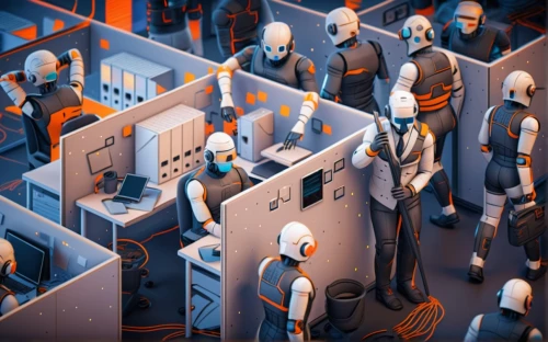 workforce,computer room,workers,cinema 4d,trading floor,the server room,sci fiction illustration,isometric,neon human resources,employees,blur office background,factories,prison,game illustration,cybercrime,vector people,offices,computer business,computer addiction,automation,Photography,General,Sci-Fi