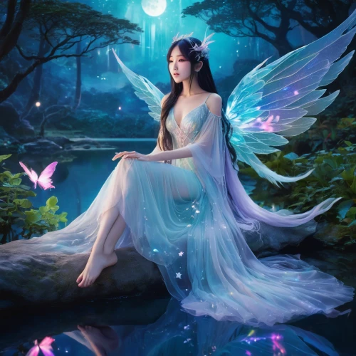 faerie,faery,fairy,fairy queen,fantasy picture,rosa 'the fairy,fantasy portrait,garden fairy,fae,rosa ' the fairy,aurora butterfly,little girl fairy,child fairy,fantasy art,fairy world,flower fairy,water nymph,fairy galaxy,fairy forest,fairies,Illustration,Japanese style,Japanese Style 04