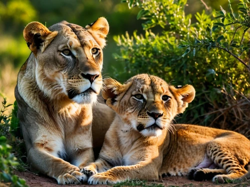 lions couple,male lions,lionesses,lion with cub,lion children,lion father,two lion,lions,panthera leo,african lion,big cats,white lion family,lion cub,female lion,lioness,male lion,cub,king of the jungle,cute animals,serengeti,Photography,General,Natural