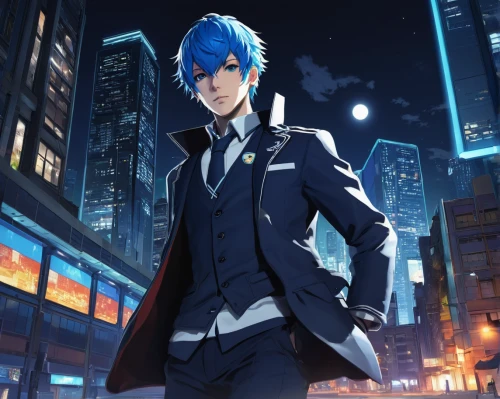 persona,yukio,anime japanese clothing,suit,blue rain,blue tiger,navy suit,butler,male character,tuxedo just,anime cartoon,midnight blue,suits,acmon blue,main character,dark blue sky,detective,dark suit,businessman,sigma,Photography,Fashion Photography,Fashion Photography 09