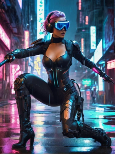 catwoman,cyberpunk,electro,cobra,cyber glasses,nova,futuristic,terminator,kat,renegade,cg artwork,cyber,cyborg,indigo,matrix,tracer,xmen,sega genesis,lex,panther,Conceptual Art,Sci-Fi,Sci-Fi 06