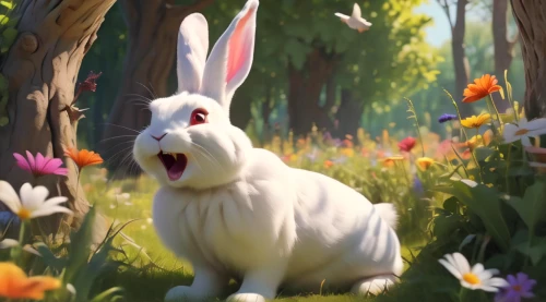 bunny on flower,white rabbit,gray hare,peter rabbit,white bunny,easter background,bunny,wild rabbit in clover field,rabbit,spring background,rabbits,thumper,springtime background,european rabbit,jack rabbit,easter theme,wild rabbit,hare trail,cottontail,rabbits and hares