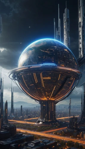 futuristic architecture,futuristic landscape,sci fi,scifi,sci - fi,sci-fi,futuristic art museum,futuristic,science fiction,science-fiction,sky space concept,concept art,metropolis,very large floating structure,solar cell base,thane,alien ship,hub,cg artwork,airships,Photography,General,Sci-Fi