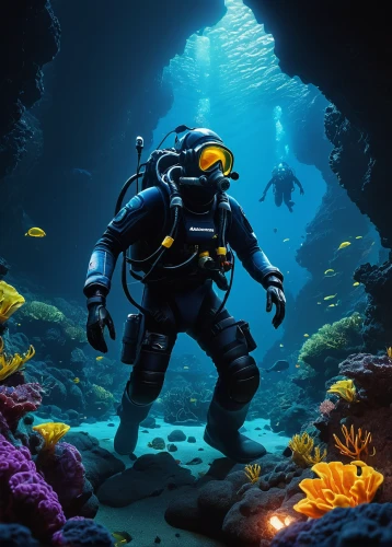 aquanaut,scuba,underwater background,underwater diving,scuba diving,deep sea diving,divemaster,undersea,marine tank,ocean floor,underwater landscape,diving equipment,ocean underwater,reef tank,coral guardian,under the water,dive computer,sea life underwater,diving helmet,underwater world,Conceptual Art,Graffiti Art,Graffiti Art 06