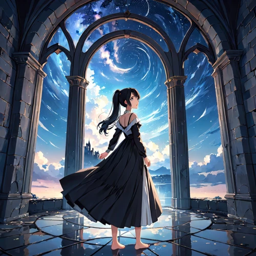 fantasia,cg artwork,fantasy picture,azusa nakano k-on,alice,water-the sword lily,cinderella,cosmos wind,musical background,rosa ' amber cover,world end,fairy tale character,sci fiction illustration,mystical portrait of a girl,falling star,magical,background images,celestial event,background image,fairy tale,Anime,Anime,Realistic