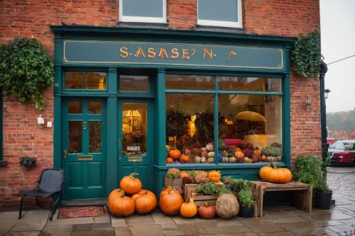 seasonal autumn decoration,decorative squashes,autumn decor,village shop,autumn pumpkins,soap shop,shop window,decorative pumpkins,autumn decoration,greengrocer,brandy shop,christmas window on brick,pumpkin soup,autumn wreath,pumpkin autumn,store window,sawdust,savoy cabbage,halloween scene,pumpkins,Illustration,Abstract Fantasy,Abstract Fantasy 12