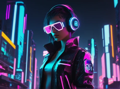 cyberpunk,cyber glasses,cyber,neon,futuristic,neon lights,neon light,electro,mute,neon ghosts,neon arrows,80's design,80s,echo,ultraviolet,neon colors,electric,scifi,virtual,3d render,Illustration,Paper based,Paper Based 10