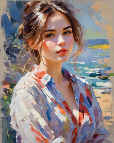 girl portrait,girl on the river,romantic portrait,portrait of a girl,young woman,oil painting,artist portrait,woman portrait,girl on the boat,painting technique,girl in cloth,girl with cloth,italian painter,girl drawing,photo painting,face portrait,art painting,mystical portrait of a girl,vietnamese woman,girl on the dune,Conceptual Art,Oil color,Oil Color 10