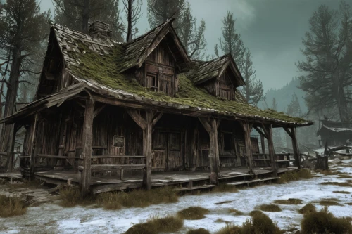 house in the forest,log cabin,the cabin in the mountains,winter house,mountain settlement,witch's house,wooden houses,log home,house in the mountains,house in mountains,lonely house,wooden hut,wooden house,mountain hut,winter village,mountain huts,alpine village,witch house,old home,ancient house,Illustration,Realistic Fantasy,Realistic Fantasy 02