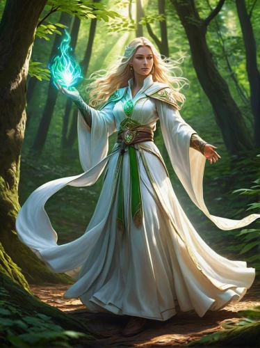 druid,sorceress,dryad,elven forest,the enchantress,druid grove,druid stone,druids,patrol,elven,fantasy picture,light bearer,fantasy portrait,green aurora,priestess,celtic queen,mage,aaa,anahata,faerie,Art,Classical Oil Painting,Classical Oil Painting 29