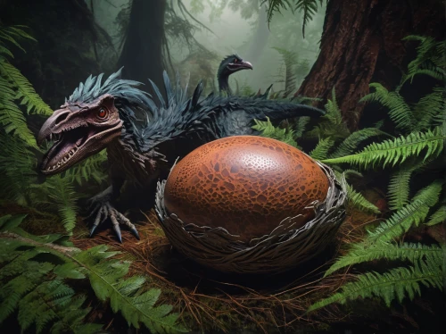 painting easter egg,troodon,terrestrial animal,armillar ball,dodo,landmannahellir,terrestrial globe,landfowl,hatching,bird's egg,large egg,platycercus,forest dragon,pyrrhocorax graculus,yard globe,brown egg,cassowary,belostomatidae,game illustration,incubating,Illustration,Realistic Fantasy,Realistic Fantasy 47