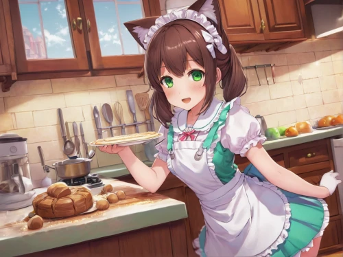 miku maekawa,cooking chocolate,cooking show,cocoa,honmei choco,mikuru asahina,cooking,food and cooking,chef,making food,girl in the kitchen,cookery,baking cookies,maid,nyan,cooking vegetables,melonpan,cat ears,apron,star kitchen,Illustration,Abstract Fantasy,Abstract Fantasy 09