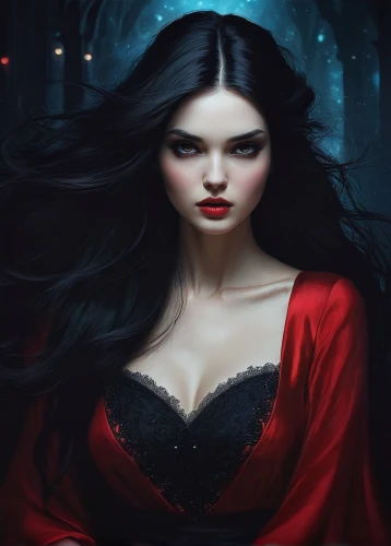 vampire woman,vampire lady,gothic woman,gothic portrait,red riding hood,vampire,scarlet witch,sorceress,queen of hearts,the enchantress,gothic fashion,mystical portrait of a girl,dark gothic mood,goth woman,queen of the night,fantasy woman,fantasy art,dark angel,fantasy picture,psychic vampire,Illustration,Realistic Fantasy,Realistic Fantasy 15