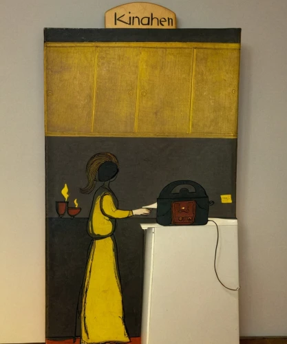 khokhloma painting,woman holding a smartphone,telephone operator,woman drinking coffee,girl in the kitchen,girl at the computer,man with a computer,yellow purse,landline,child with a book,telephone,telephone hanging,kitchen scale,woman eating apple,cooking book cover,tinsmith,kitchenette,woman holding pie,transistor,woman playing violin,Art,Classical Oil Painting,Classical Oil Painting 06