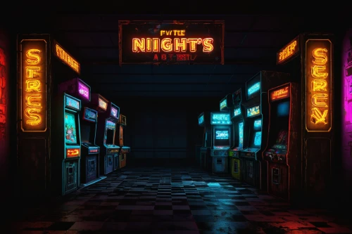 nightlife,nightclub,night lights,nightlight,neon lights,neon arrows,arcades,nightscape,neon sign,arcade games,neon ghosts,arcade,night light,night highway,night scene,neon light,nights,birds of prey-night,arcade game,midnight,Art,Classical Oil Painting,Classical Oil Painting 17